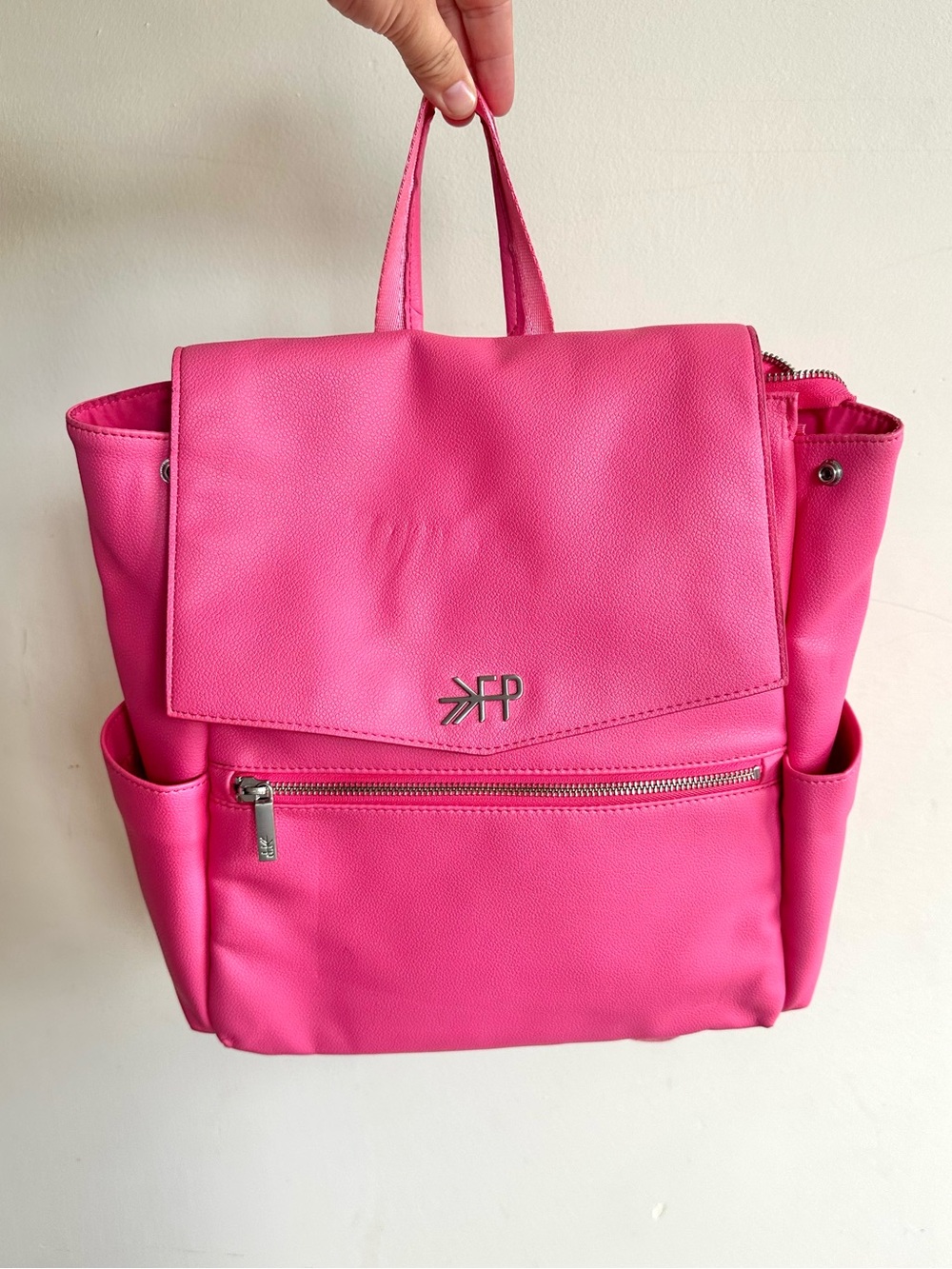 Freshly Picked Diaper Bag Backpack Hot Pink Vegan Leather $199 Sold Out Girl FP